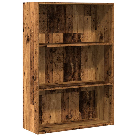 vidaXL Bookcase Old Wood 80x30x114 cm Engineered Wood