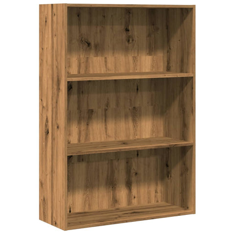 vidaXL Bookcase Artisian Oak 80x30x114 cm Engineered Wood