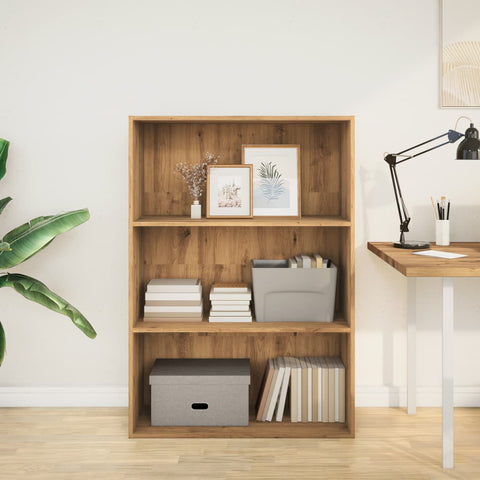vidaXL Bookcase Artisian Oak 80x30x114 cm Engineered Wood