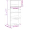 vidaXL Bookcase Grey Sonoma 80x30x152 cm Engineered Wood