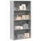 vidaXL Bookcase Grey Sonoma 80x30x152 cm Engineered Wood