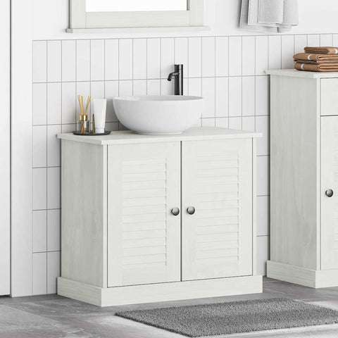 vidaXL Sink Cabinet with Shelf VIGO Antique white 67.5 x 34 x 59 cm