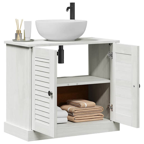 vidaXL Sink Cabinet with Shelf VIGO Antique white 67.5 x 34 x 59 cm