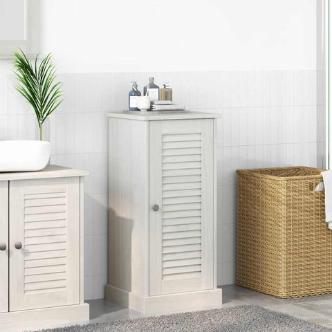 vidaXL Bathroom Cabinet with Shelf VIGO Antique white 37 x 34 x 80 cm