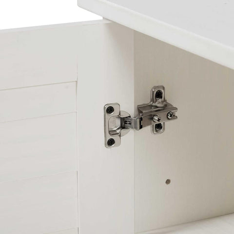 vidaXL Bathroom Cabinet VIGO White 67.5 x 34 x 110 cm Solid pine wood