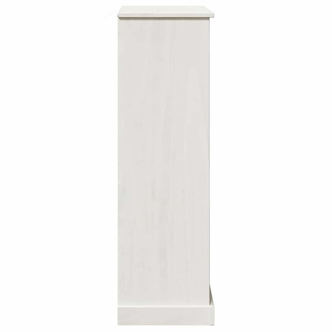 vidaXL Bathroom Cabinet VIGO White 67.5 x 34 x 110 cm Solid pine wood