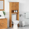vidaXL Toilet Cabinet with Shelf VIGO Honey brown 60 x 27 x 161 cm
