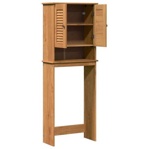 vidaXL Toilet Cabinet with Shelf VIGO Honey brown 60 x 27 x 161 cm
