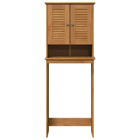 vidaXL Toilet Cabinet with Shelf VIGO Honey brown 60 x 27 x 161 cm