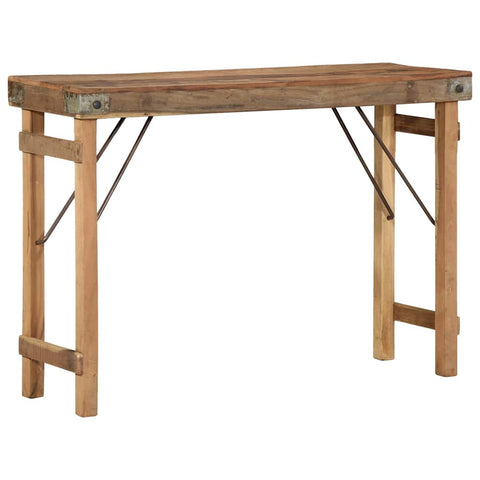 vidaXL Console Table Brown 110 x 35 x 76 cm Solid Reclaim wood