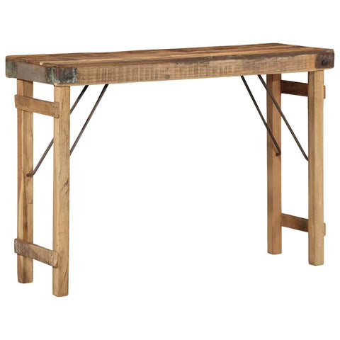 vidaXL Console Table Brown 110 x 35 x 76 cm Solid Reclaim wood