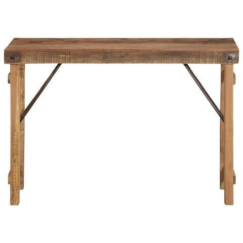 vidaXL Console Table Brown 110 x 35 x 76 cm Solid Reclaim wood