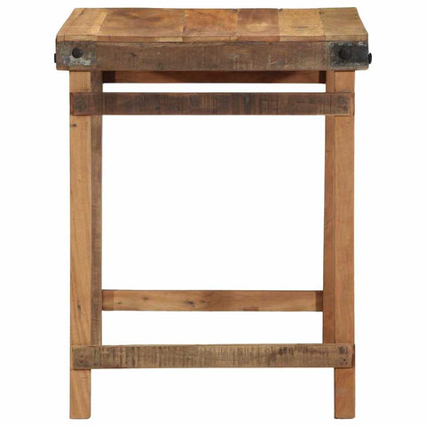vidaXL Dining Table Brown 60 x 55 x 76 cm Solid reclaimed wood