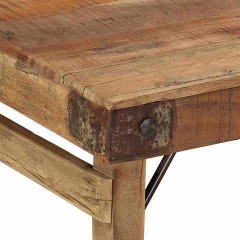vidaXL Coffee Table Brown 110 x 55 x 40 cm Solid reclaimed wood