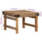 vidaXL Coffee Table Brown 60 x 55 x 40 cm Solid reclaimed wood