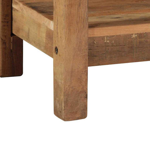 vidaXL Console Table Brown 107 x 33 x 76 cm Solid Reclaim wood