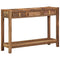 vidaXL Console Table Brown 107 x 33 x 76 cm Solid Reclaim wood