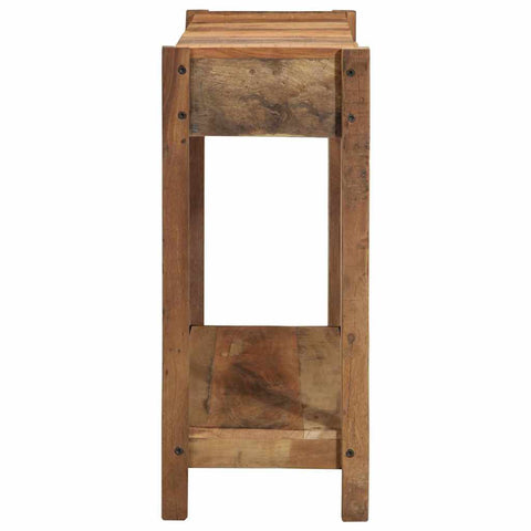 vidaXL Console Table Brown 107 x 33 x 76 cm Solid Reclaim wood
