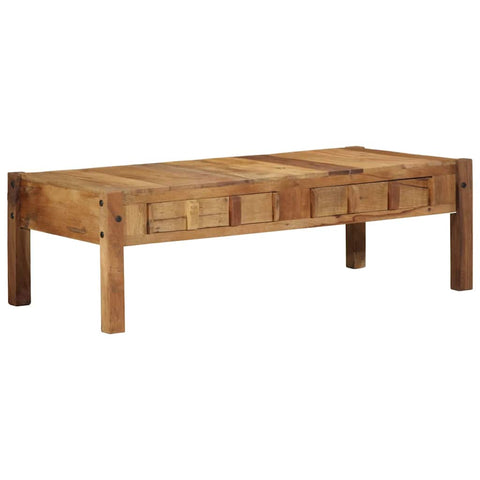 vidaXL Coffee Table Brown 110 x 55 x 35 cm Solid Reclaim wood