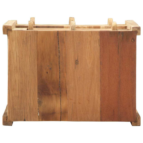 vidaXL Side Table with Drawer Brown 43 x 32 x 46 cm Solid Reclaim wood