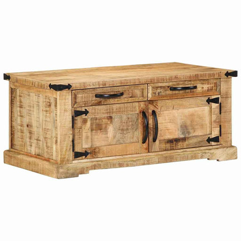 vidaXL Coffee Table with Drawer Brown 90 x 50 x 40 cm Solid Mango wood