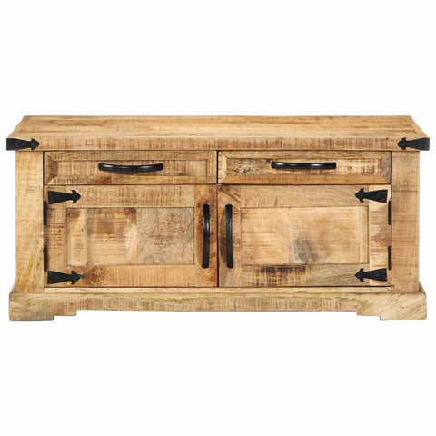 vidaXL Coffee Table with Drawer Brown 90 x 50 x 40 cm Solid Mango wood