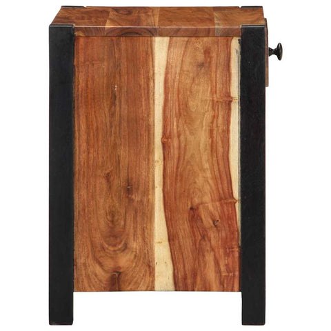 vidaXL Bedside Cabinet Brown 40 x 35 x 50 cm Solid acacia wood