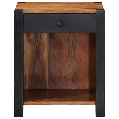 vidaXL Bedside Cabinet 2 pcs Brown 40 x 35 x 50 cm Solid acacia wood