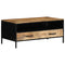 vidaXL Coffee Table with Drawer Brown 90 x 50 x 40 cm Solid Mango wood