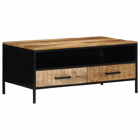 vidaXL Coffee Table with Drawer Brown 90 x 50 x 40 cm Solid Mango wood