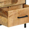 vidaXL Bedside Cabinet with Drawer Brown and black 40 x 35 x 50 cm