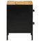 vidaXL Bedside Cabinet with Drawer Brown and black 40 x 35 x 50 cm