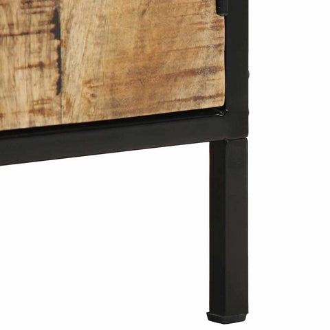 vidaXL Bedside Cabinet 2 pcs Brown and black 30 x 30 x 40 cm
