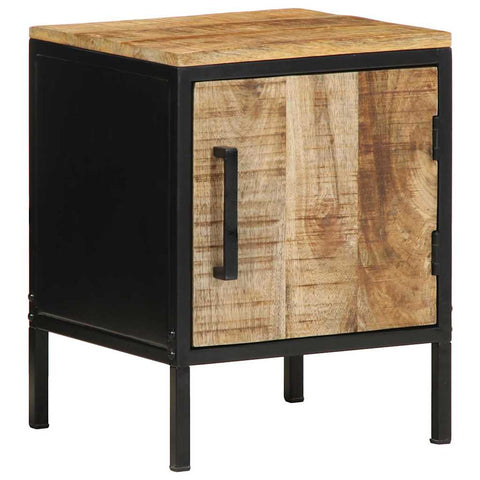 vidaXL Bedside Cabinet 2 pcs Brown and black 30 x 30 x 40 cm
