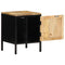 vidaXL Bedside Cabinet 2 pcs Brown and black 30 x 30 x 40 cm