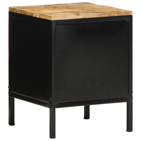vidaXL Bedside Cabinet 2 pcs Brown and black 30 x 30 x 40 cm