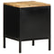 vidaXL Bedside Cabinet 2 pcs Brown and black 30 x 30 x 40 cm