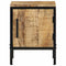vidaXL Bedside Cabinet 2 pcs Brown and black 30 x 30 x 40 cm