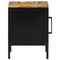 vidaXL Bedside Cabinet 2 pcs Brown and black 30 x 30 x 40 cm