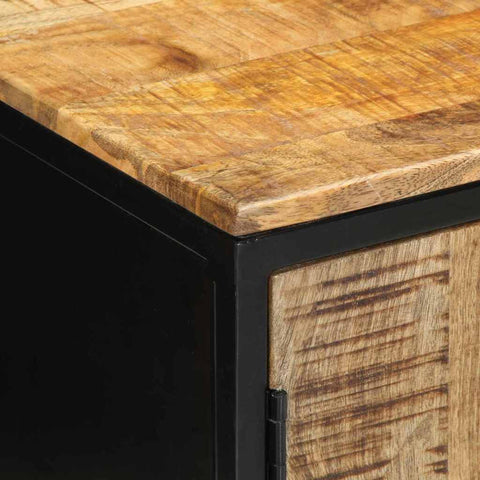 vidaXL Bedside Cabinet Brown and black 50 x 30 x 45 cm