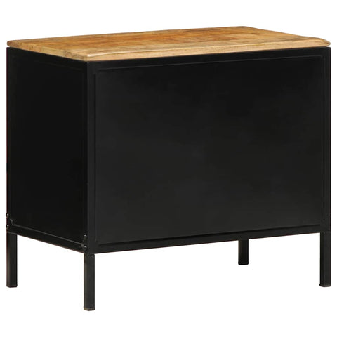 vidaXL Bedside Cabinet Brown and black 50 x 30 x 45 cm