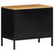 vidaXL Bedside Cabinet Brown and black 50 x 30 x 45 cm