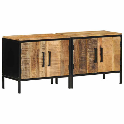 vidaXL Bedside Cabinet Brown and black 50 x 30 x 45 cm