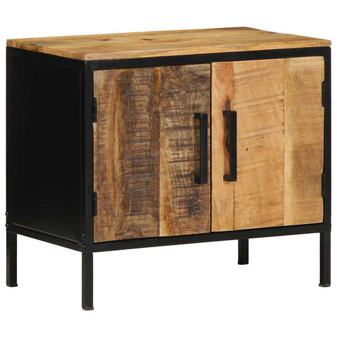 vidaXL Bedside Cabinet Brown and black 50 x 30 x 45 cm