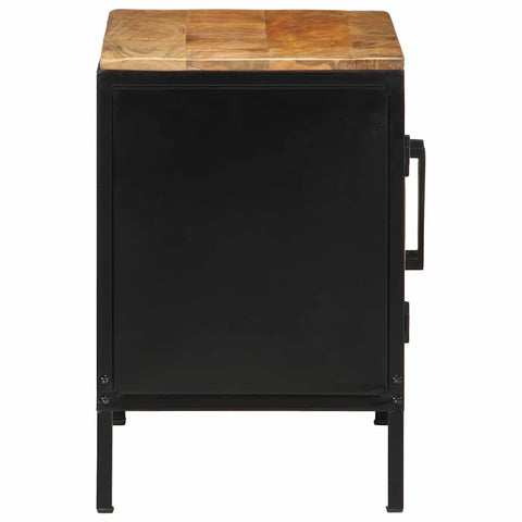 vidaXL Bedside Cabinet Brown and black 50 x 30 x 45 cm