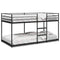 vidaXL Bunk Bed without Mattress Black 75x190 cm Steel