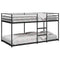 vidaXL Bunk Bed without Mattress Black 75x190 cm Steel