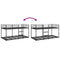 vidaXL Bunk Bed without Mattress Black 90x200 cm Steel