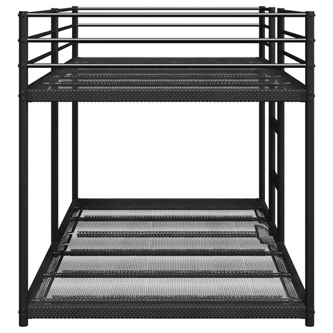 vidaXL Bunk Bed without Mattress Black 100x190 cm Steel
