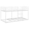 vidaXL Bunk Bed without Mattress White 90x200 cm Steel